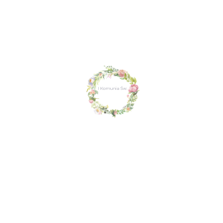 Torebki na cukierki - Komunijny wianek (kraft) (5 szt)