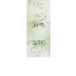 Torebki na cukierki - Malowane listki (kraft) (5 szt)