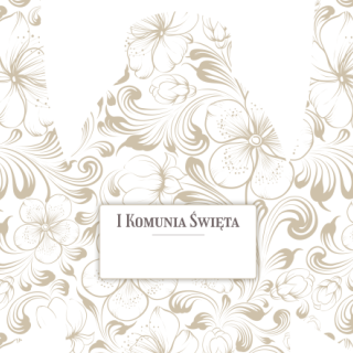 Słodkie kuferki - Beżowe kwiaty