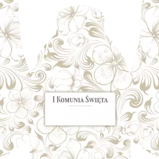 Słodkie kuferki - Beżowe kwiaty