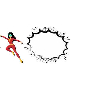 Kubki personalizowane - Super mama - komiksowy