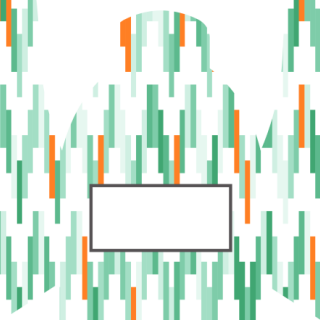 Słodkie kuferki - Zielone paski