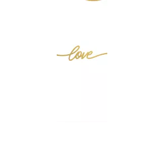 Torebki na cukierki - Złote love (5 szt)