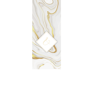 Torebki na cukierki - Złoty marmur (kraft) (5 szt)