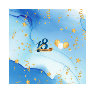 Krówki - 18-ste urodziny - Niebieski