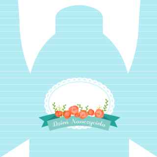 Słodkie kuferki - Niebieski z koronką