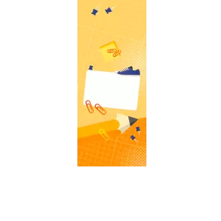 Torebki na cukierki - Żółty ołówek (5 szt)